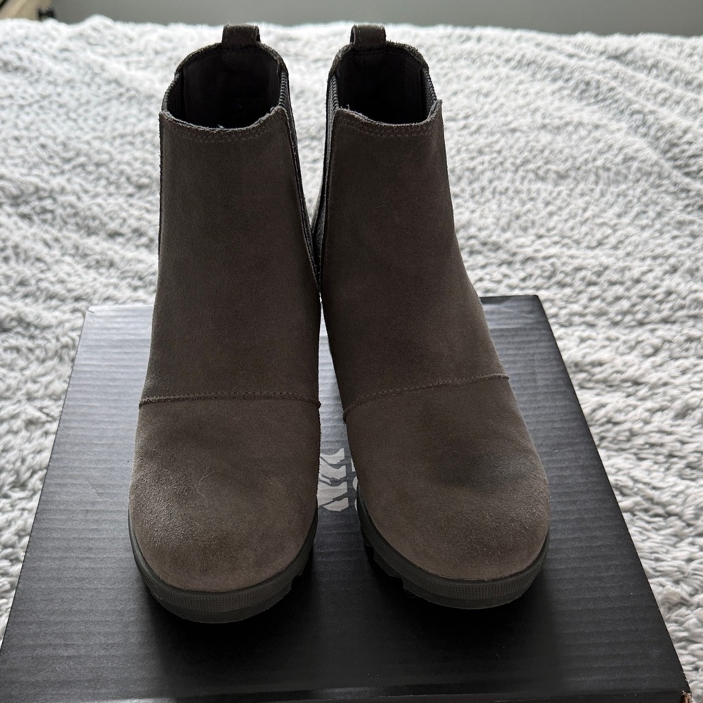 Sorel Women's Ankle Boots - Dark Gray Suede